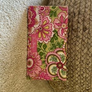 Vera Bradley cover for checkbook, calendar, coupons, etc. smoke free home.